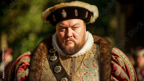 Portrait of Henry VIII Tudor, King of England in sixteenth century. photo