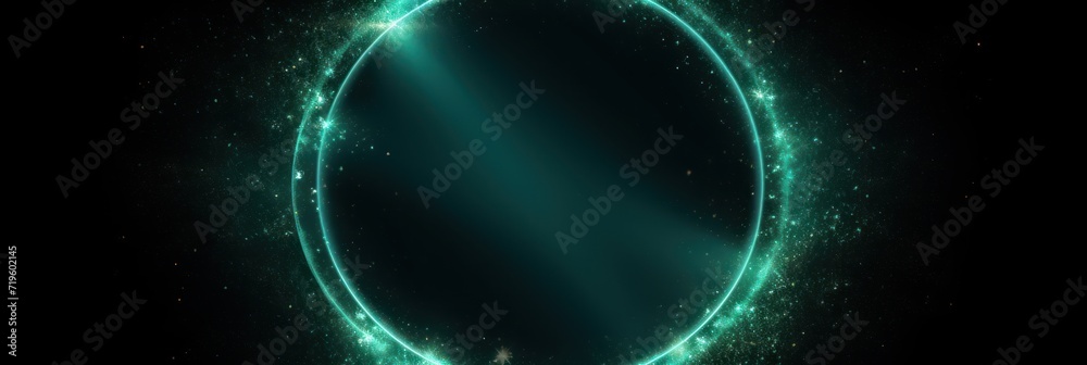 Jade mist glitter circle of light shine sparkles and platinum moonlight spark particles