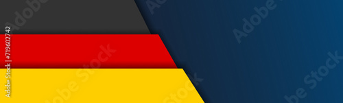 German flag background  banner  wallpaper for text.  Germany patriotic template red  black  yellow