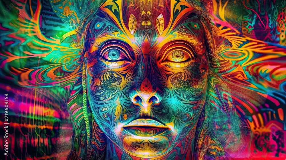 Color Burst: Expressive Abstract Face Art