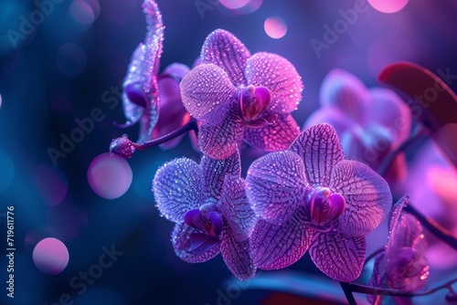 an orchid flower with a bokeh background