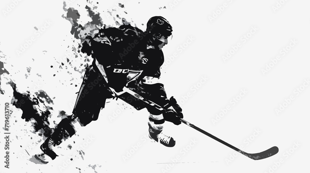 Fototapeta premium basketball player black and white abstract art