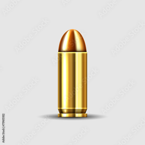 bullets on white background
