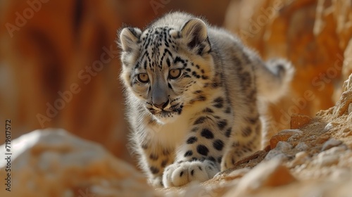 View of Snow Leopards