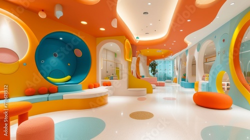 Modern design meets the imagination, creating an ideal space for children