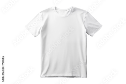 Blank view white t-shirt template on transparent background. Mockup template for artwork graphic design.