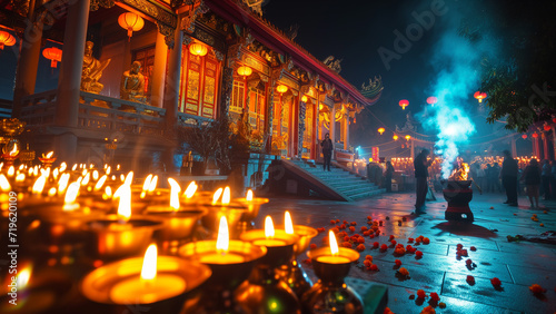 Sacred Illumination  Buddha   s Birthday Celebrations at a Temple