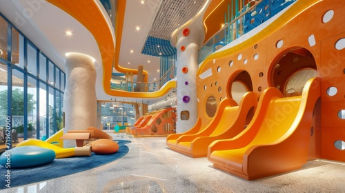 Modern design meets the imagination, creating an ideal space for children