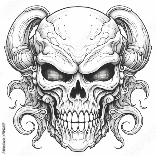 Decorative skull of Dead De...
