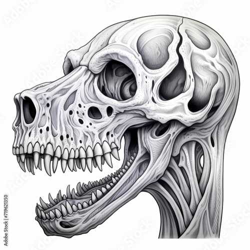 Decorative skull of Dog in ...