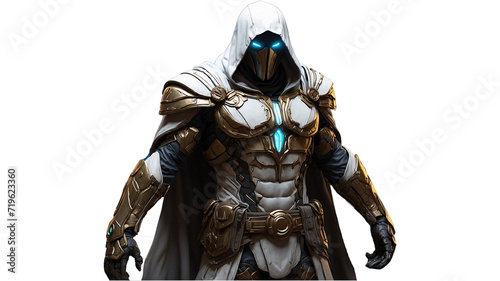 3d rendered illustration of a White warrior