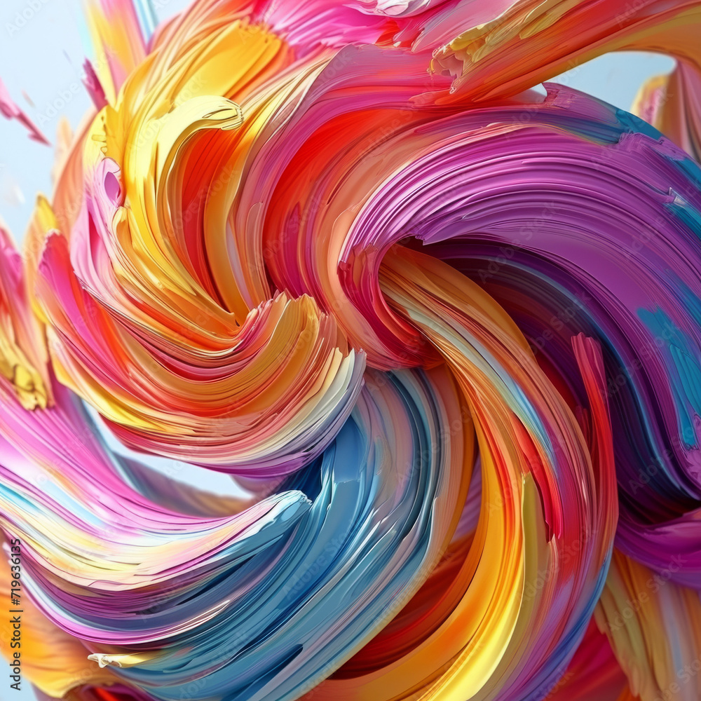 custom made wallpaper toronto digitalColorful swirls of paint creating a dynamic abstract artwork