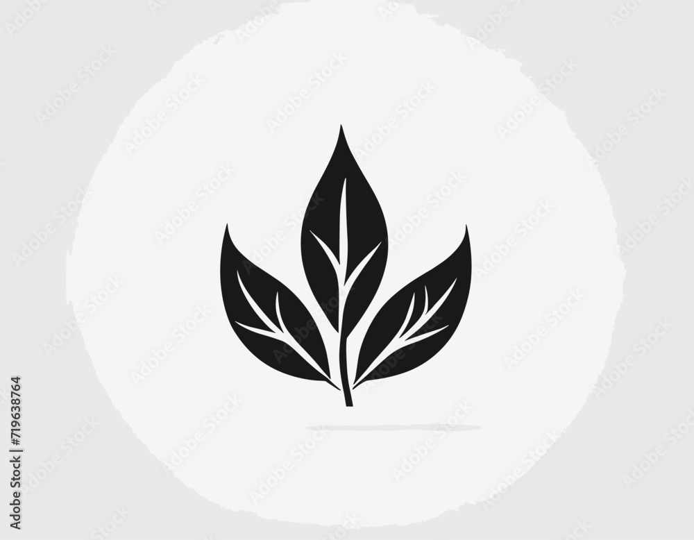 Hand drawn herbal, floral clipart. One line doodle vector Hand drawn herbal, floral clipart. One line doodle vector