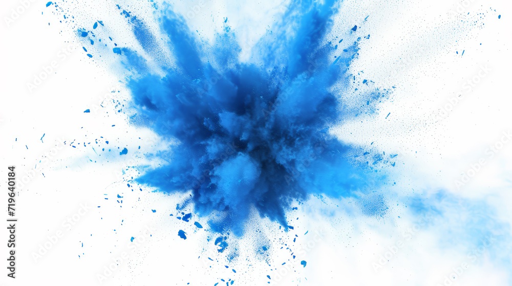 Azure Burst: 3D Rendering Unleashes Explosive Blue Elegance. Generative AI Azure Burst: 3D Rendering Unleashes Explosive Blue Elegance. Generative AI