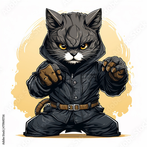 a_cartoon_cat_practicing_krav-maga_flat_colors_isolat