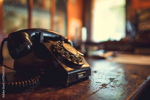 Landline Telephone, Symbolizing Traditional Communication photo