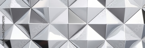 Polished semigloss wall background with tiles triangular tile pattern