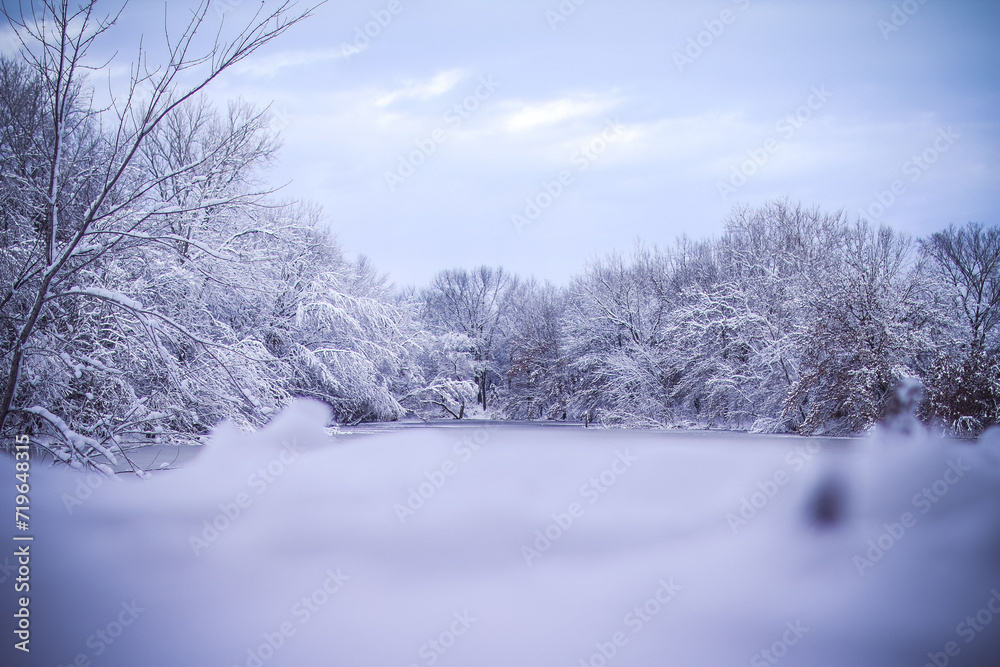 Snow Landscapes out in the country side of the Midwest Snow Landscapes out in the country side of the Midwest