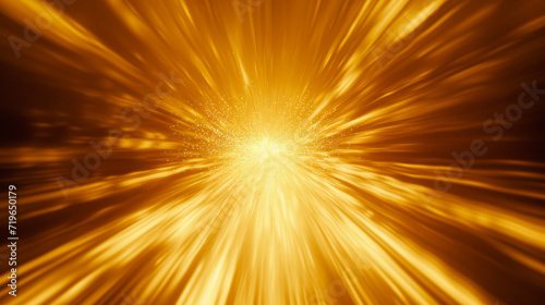Radiant Elegance: Centered Golden Glow in HD Brilliance. Generative AI