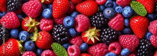 Assorted Berries and Raspberries Arrangement