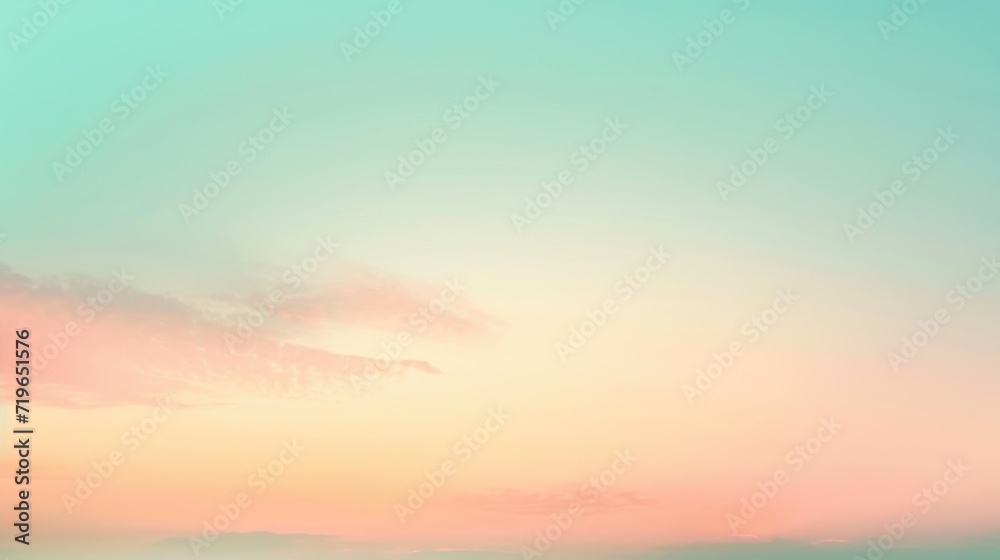 Colorful sunset sky with soft clouds creating a serene mood