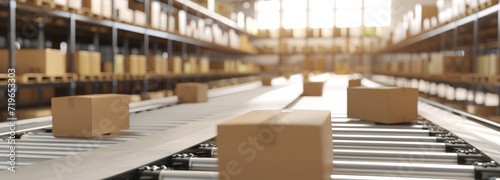 Large Warehouse Filled With Boxes © FryArt Studio