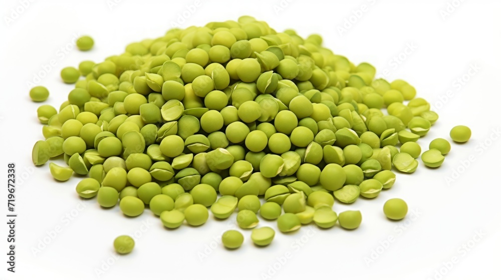 Raw mung bean in heap, isolated on a white background, perfect for culinary and food concepts. Legumes. Superfood. Raw mung bean in heap, isolated on a white background, perfect for culinary and food concepts. Legumes. Superfood.