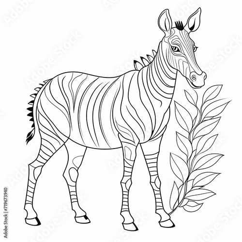 Coloring book for children depicting aokapi