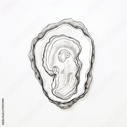 Coloring book for children depicting aoyster