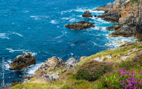 coastal cliffs in Brittany France