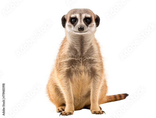 a meerkat standing on its hind legs