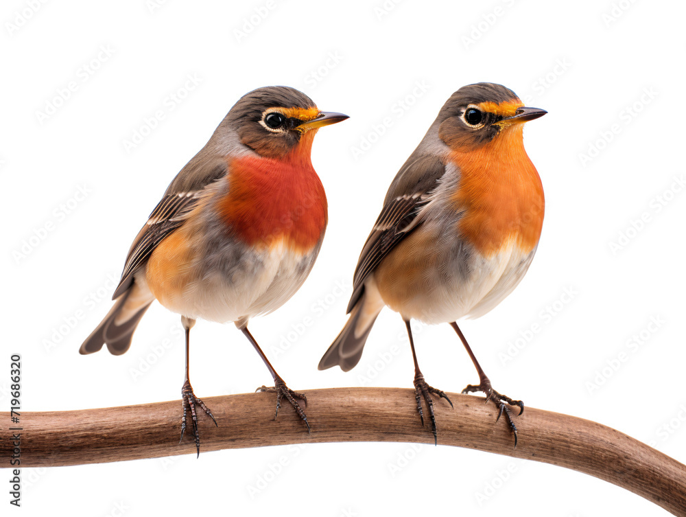 Obraz premium two birds on a branch