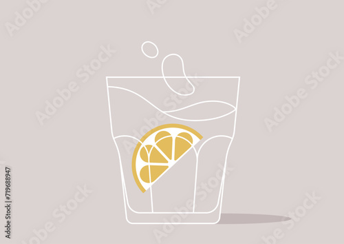 Drink water, a daily good habit reminder to stay hydrated