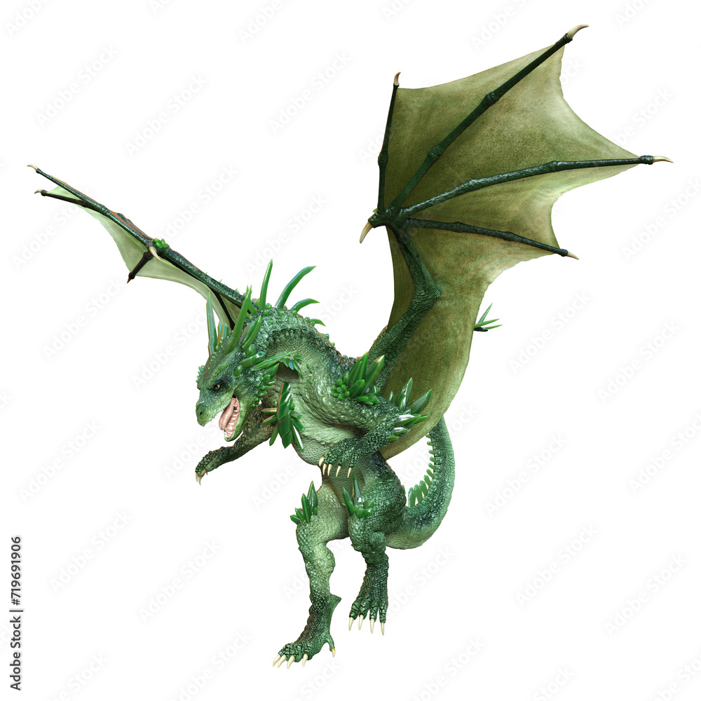 Obraz premium ドラゴン 3DCG レンダリング