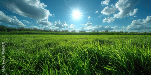 Breeze flows a grassy meado...
