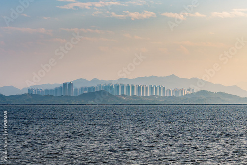 Canvas Print Hongkong view from Shenzhen city