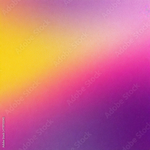 Pink purple yellow grainy gradient background, soft noise texture effect banner design © Maek