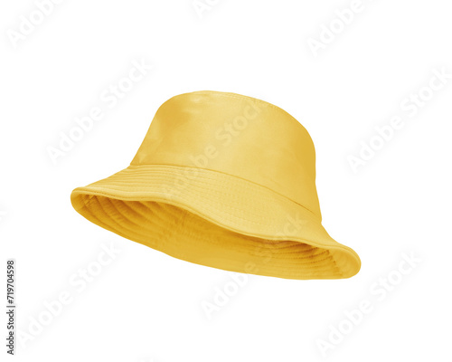 Yellow bucket hat PNG transparent