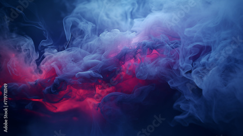 blue and pink smoke overlay