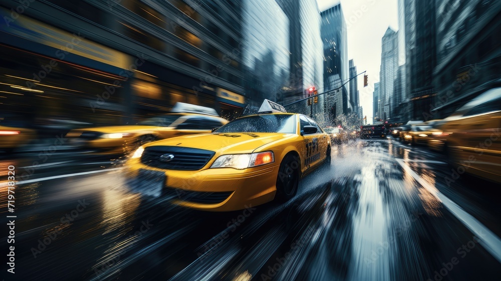 blur of moving vehicles. This technique improves the perception of speed and enhances the hectic nature of rush hour traffic. blur of moving vehicles. This technique improves the perception of speed and enhances the hectic nature of rush hour traffic.