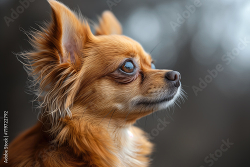 portrait of a chihuahua dog on a blurred background © Evgeny