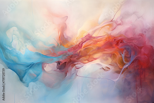 An Energetic Abstract with a Feeling of Movement and Flow