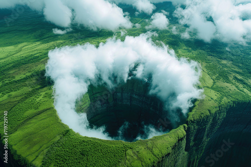 Large white cumulus cloud f...
