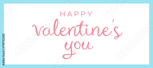 Happy valentines day text lettering illustration background png