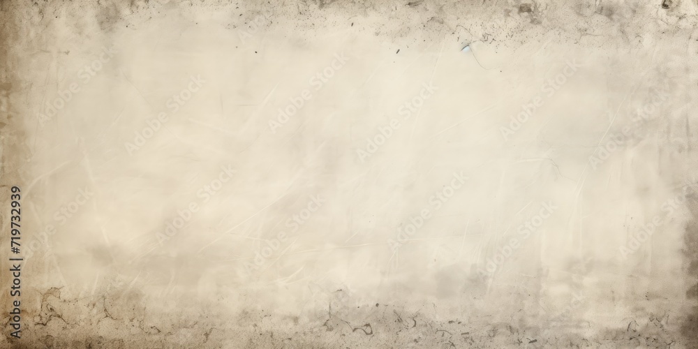 Faded gray texture. Aged paper design with empty area.