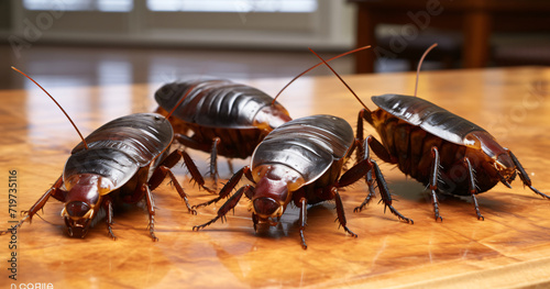 cockroaches house, Cockroaches invading, house bugs, balloon disinfection, pest concept