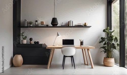 Minimalist Space for Productive Work  photo