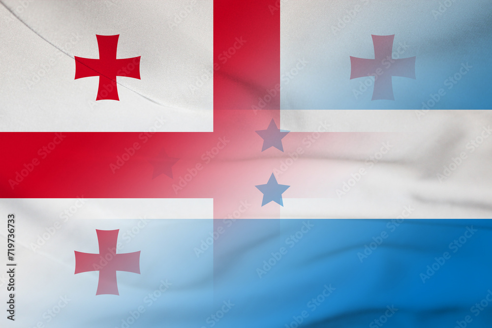 Georgia and Honduras national flag international relations HND GEO