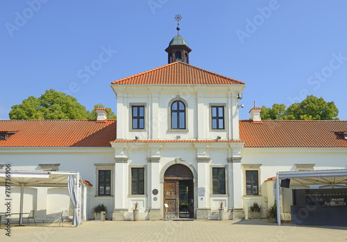 Pazaislis Monastery, Monastery located on a peninsula in Kaunas Reservoir, Lithuania