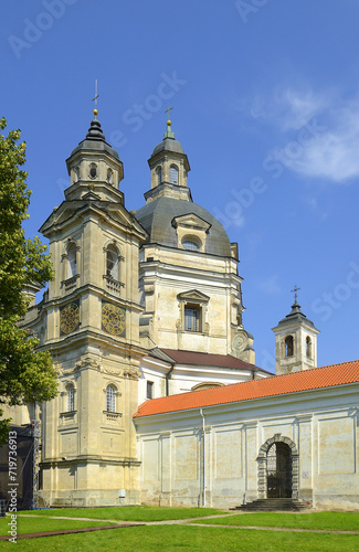 Pazaislis Monastery, Monastery located on a peninsula in Kaunas Reservoir, Lithuania